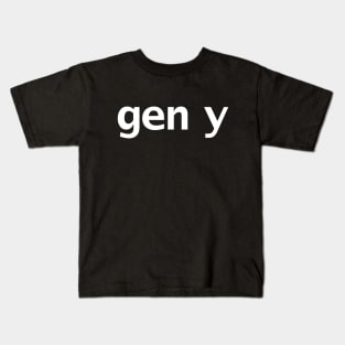 Gen Y Minimal Typography Kids T-Shirt